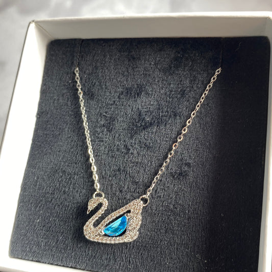 Collier Swan🦢 | Bleu Gris