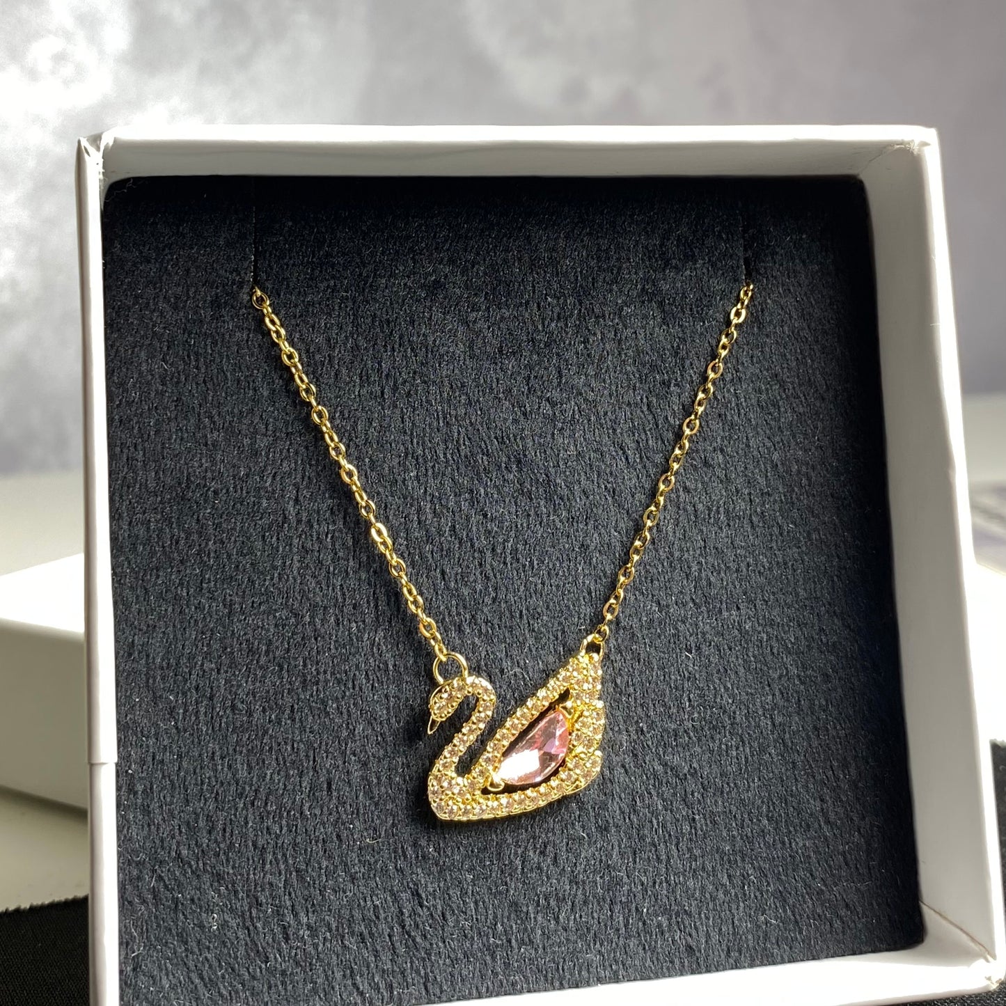 Collier Swan🦢 | Rose Doré