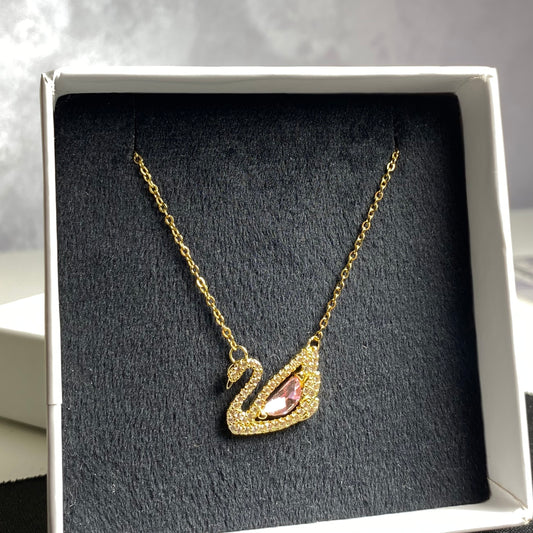 Collier Swan🦢 | Rose Doré