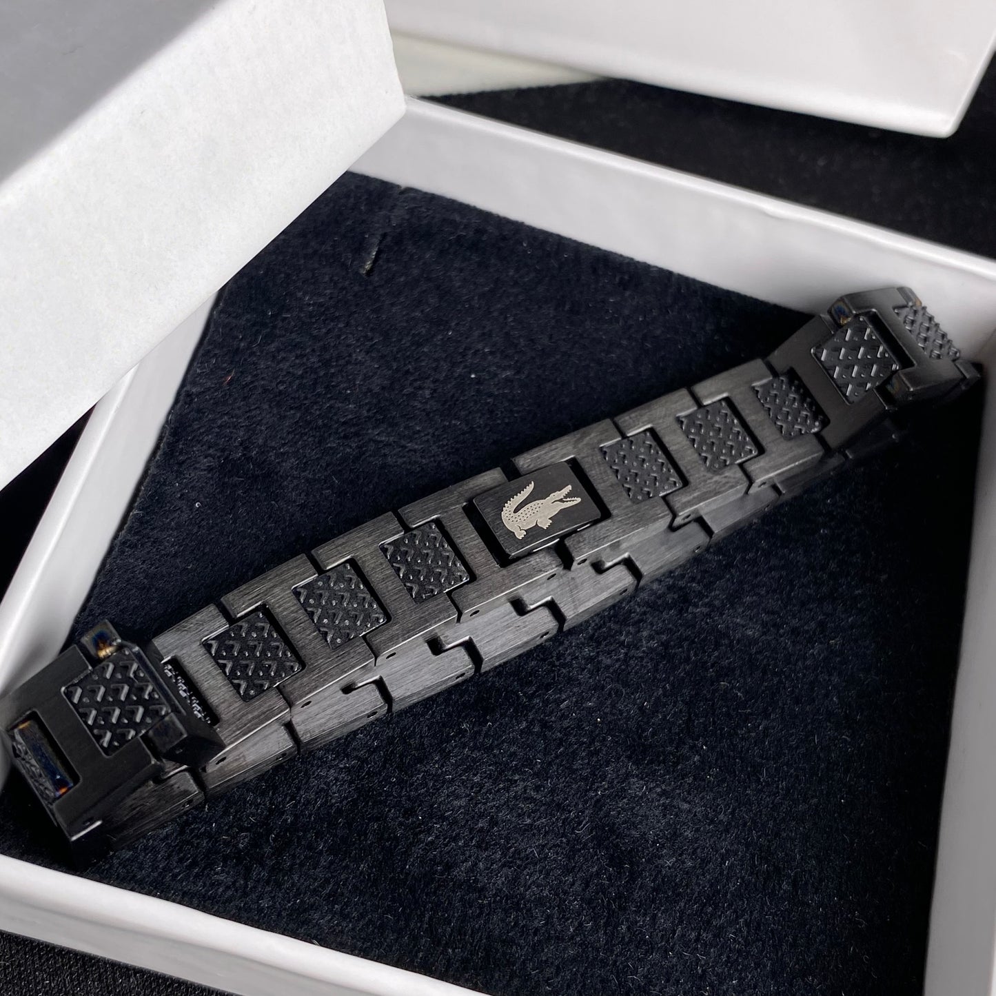 LACOSTE BRACELET | NOIR (Avec Packaging)