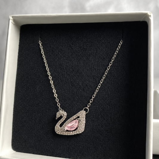 Collier Swan🦢 | Rose Gris